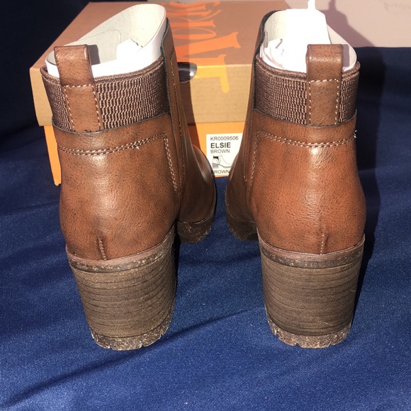 COPY - Korks Elsie brown ankle boots New with box size 8.5, - Picture 4 of 7